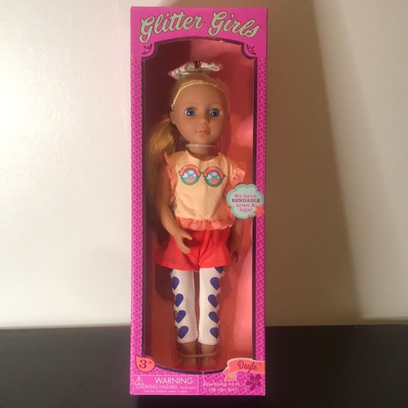 Glitter Girl Other - Glitter Girl Dayle Sparkling 14” doll with bendable arms & legs.